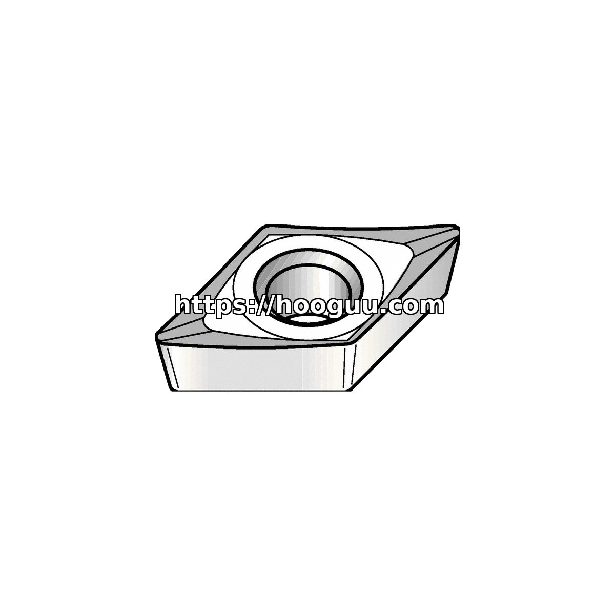 Original Kennametal DCGT32505HP Carbide Turning Insert - Diamond 55° KCU10B DCGT32505HP KCU10B