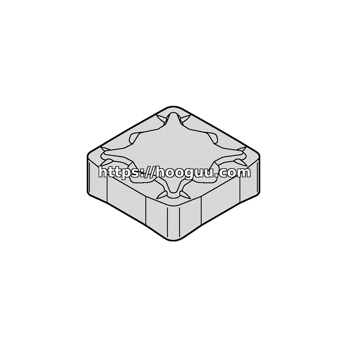 Original Kennametal SNXF1204ZNSNHE Carbide Milling Insert - Square KCPK30 SNXF1204ZNSNHE KCPK30
