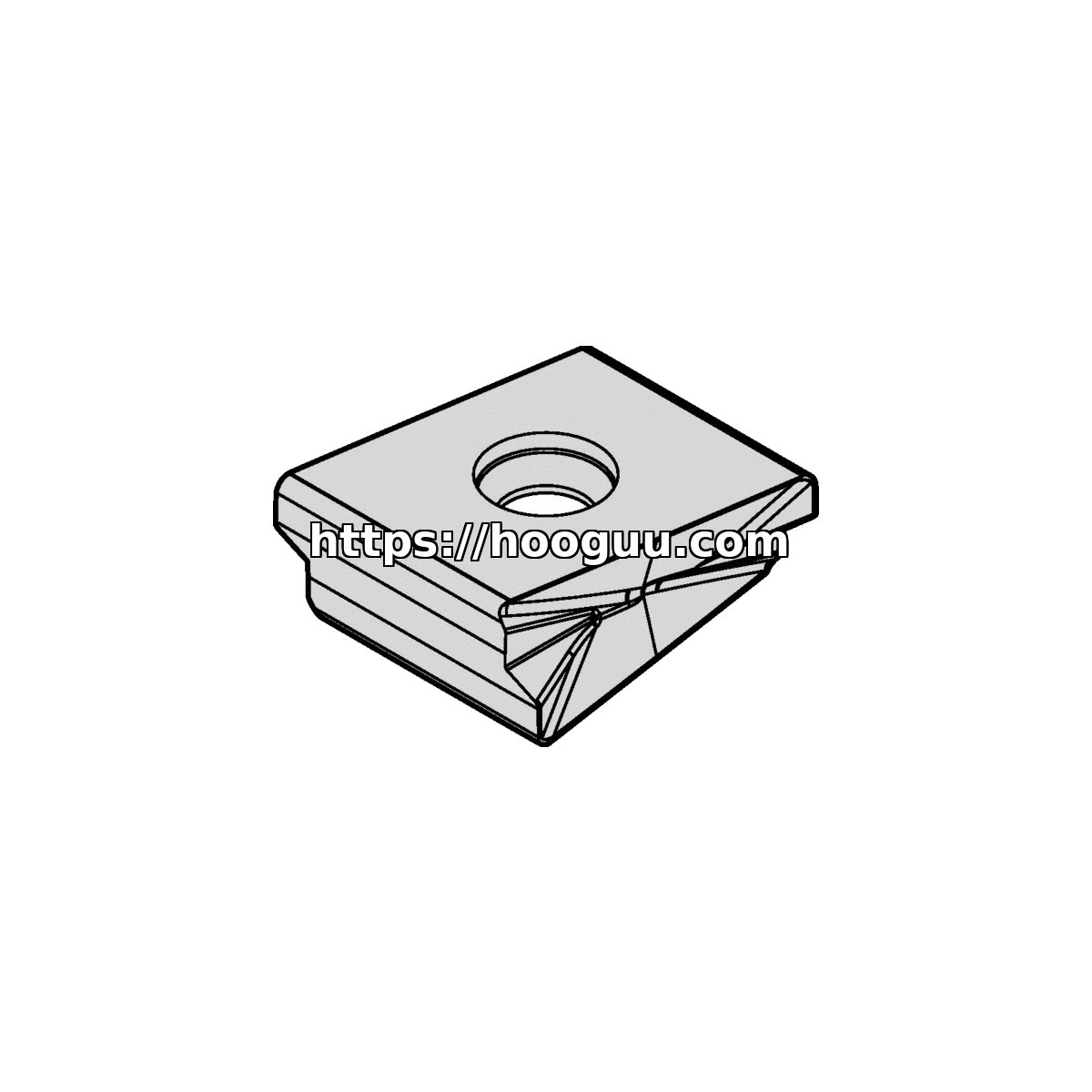 Original Kennametal LNPU763PNSRHD Carbide Milling Insert - Rectangle LNPU221012PNSRHD KCPK30