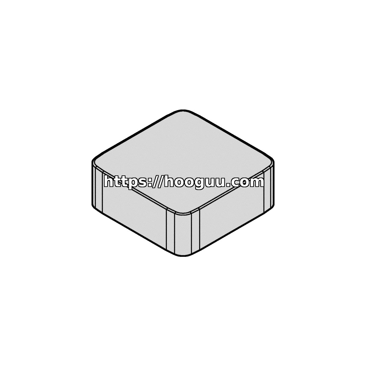 Original Kennametal SNXF120412AMSN KY3500 Carbide Milling Insert - Square | Cast Iron