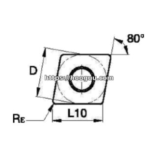 Original Kennametal CNMG642MP Carbide Turning Insert - Diamond 80° KCU10B CNMG642MP KCU10B