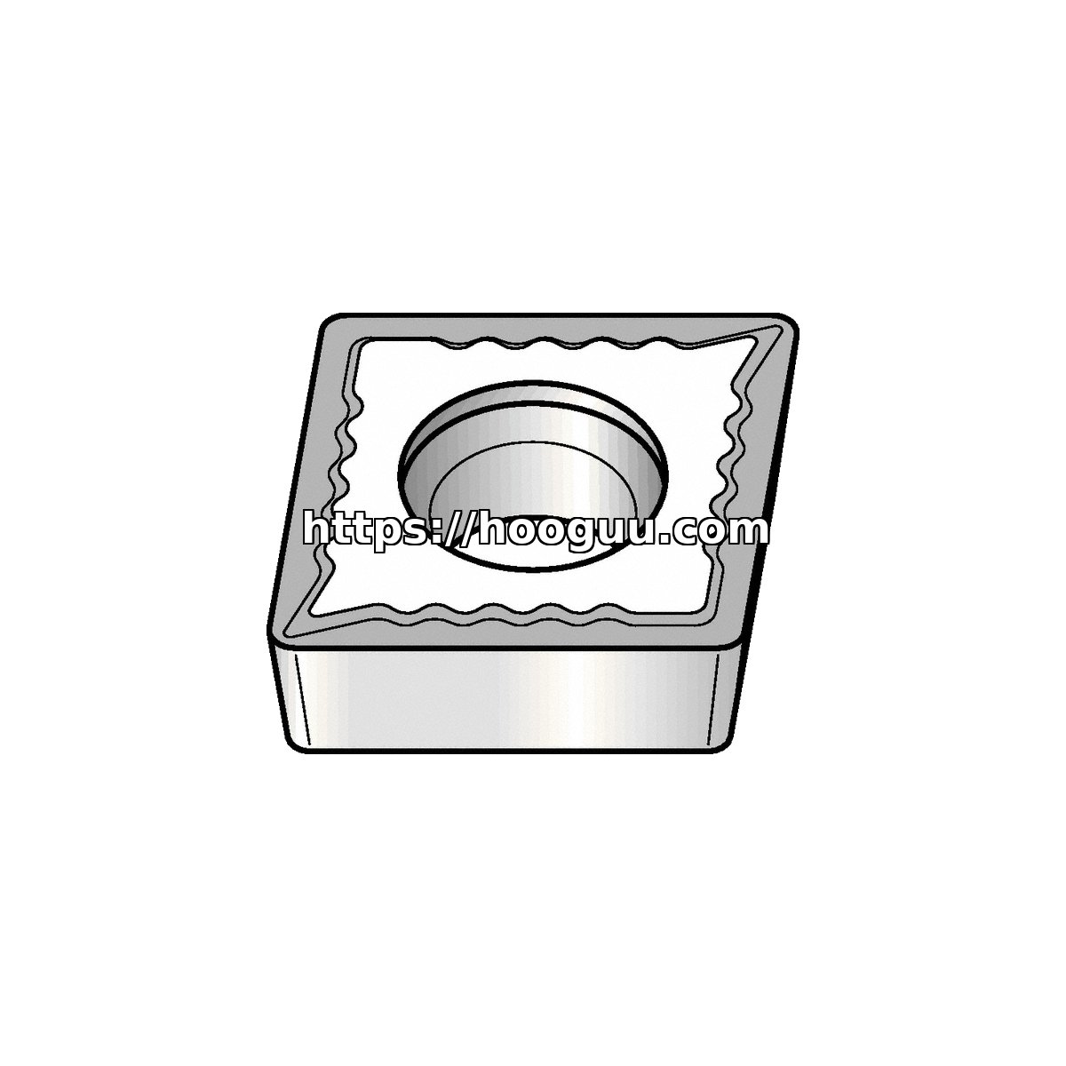 Original Kennametal CCMT2151UF Carbide Turning Insert - Diamond 80° KCU10B CCMT2151UF KCU10B