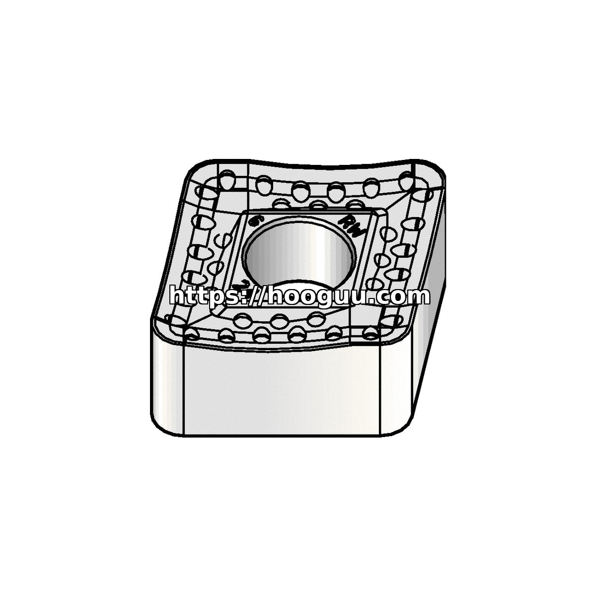Original Kennametal CNMM646RW Carbide Turning Insert - Diamond 80° KCP25B CNMM646RW KCP25B