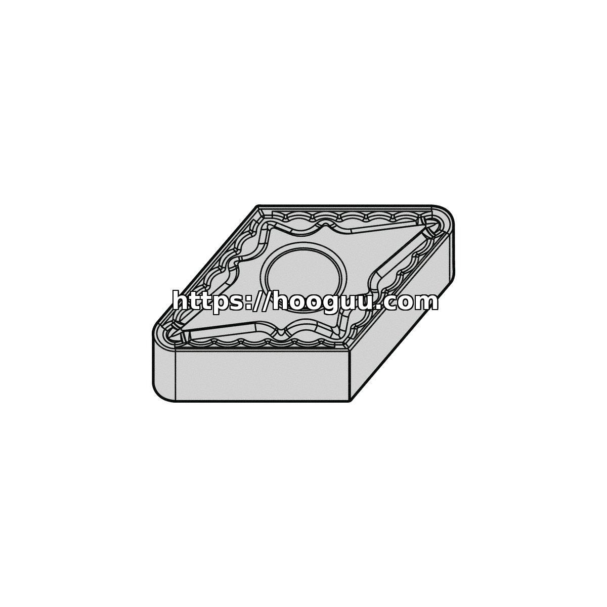 Original Kennametal DNMG443MG Carbide Turning Insert - Diamond 55° KCP10B DNMG443MG KCP10B