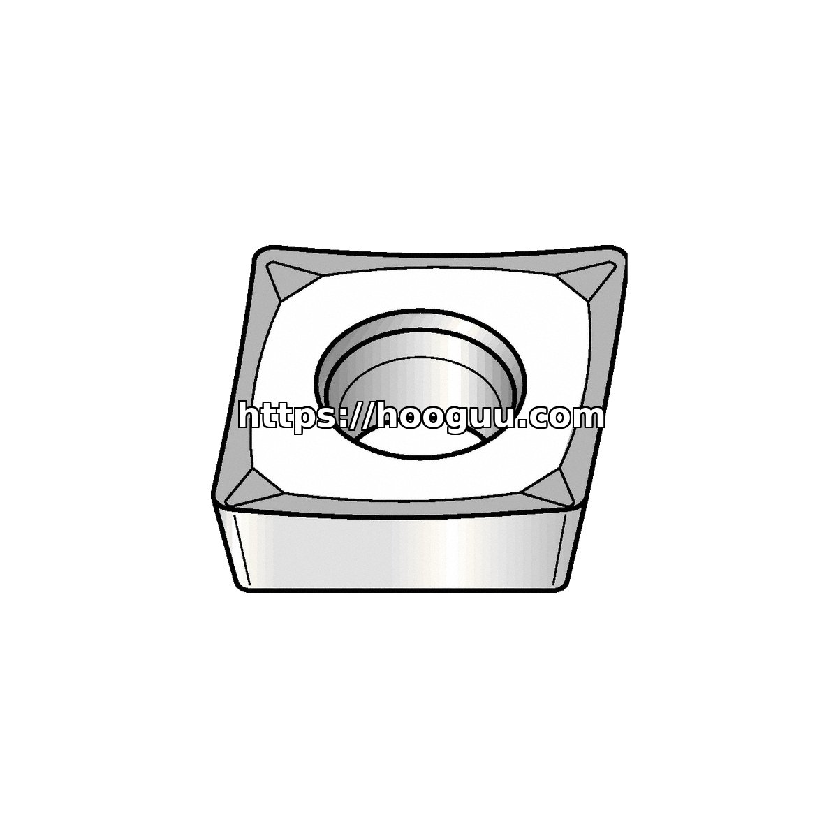 Original Kennametal CPGT2152HP Carbide Turning Insert - Diamond 80° KCU10B CPGT2152HP KCU10B