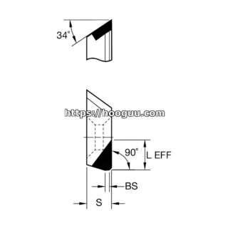 Original Kennametal KD1410 Carbide Milling Insert - Parallelogram 55° | Aluminum, Non-ferrous BGHX15L5PCERGGT BGHX15L5PCERGGT KD1410