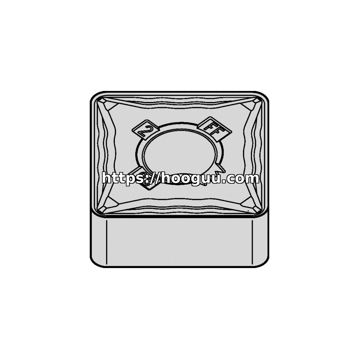 Original Kennametal SNMG321FF Carbide Turning Insert - Square | Steel, Non-ferrous KCU10 SNMG321FF KCU10