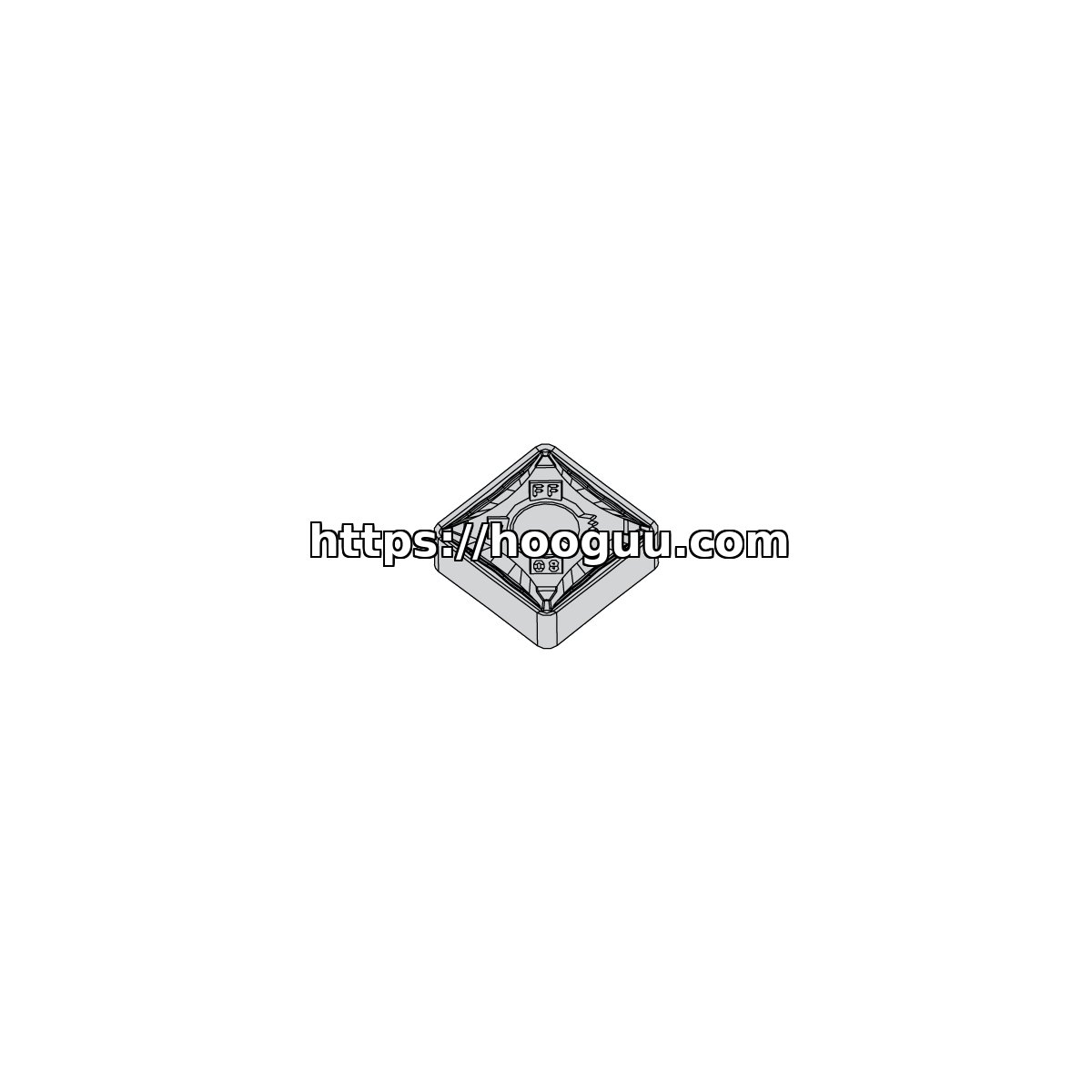 Original Kennametal KC5010 KC5010 Carbide Turning Insert - Parallelogram 55° | Steel & More SNMG321FF SNMG321FF KC5010