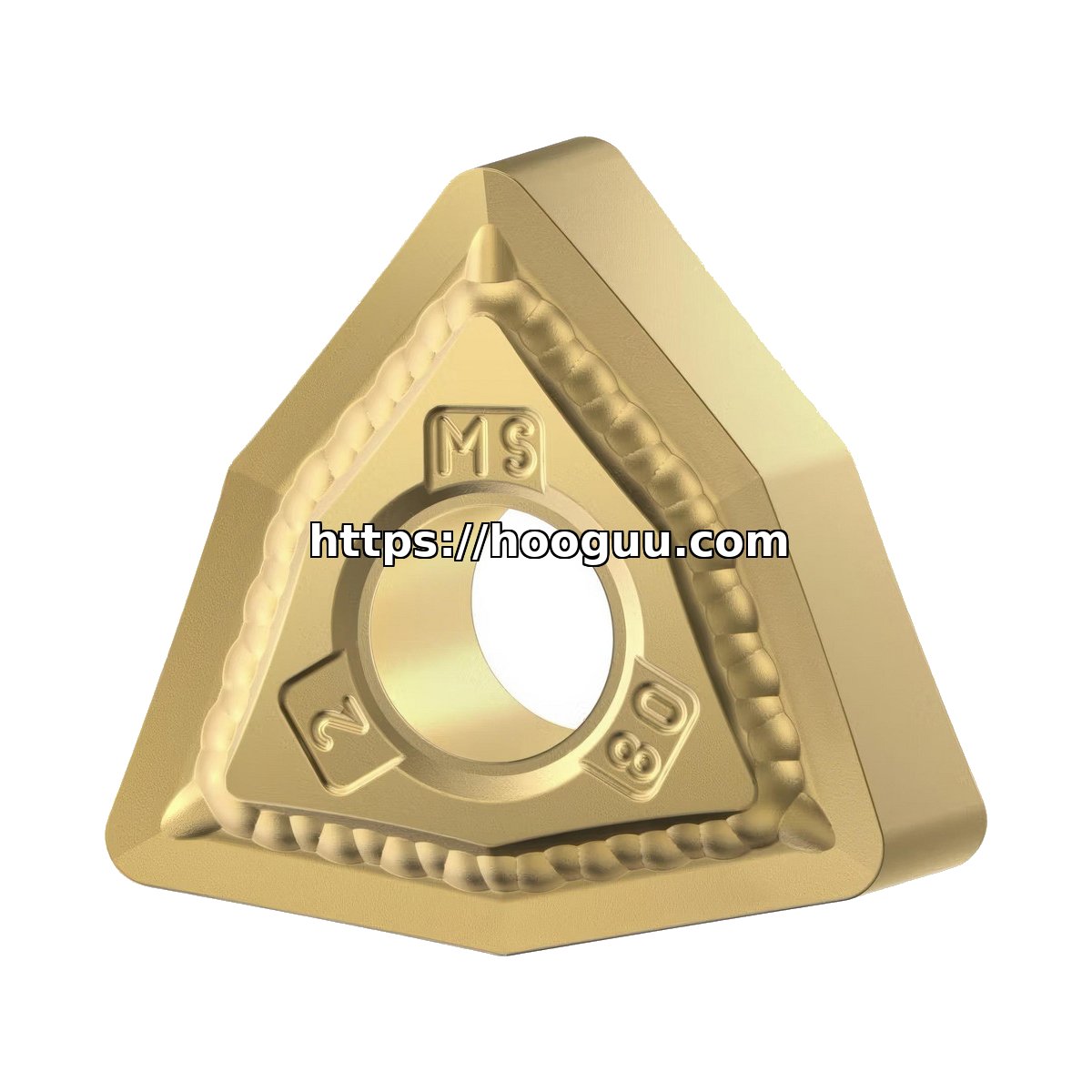 Original Kennametal WNMG431MS KCU25 Carbide Turning Insert - Trigon 80° | Titanium, Non-ferrous KCU25B WNMG431MS KCU25B