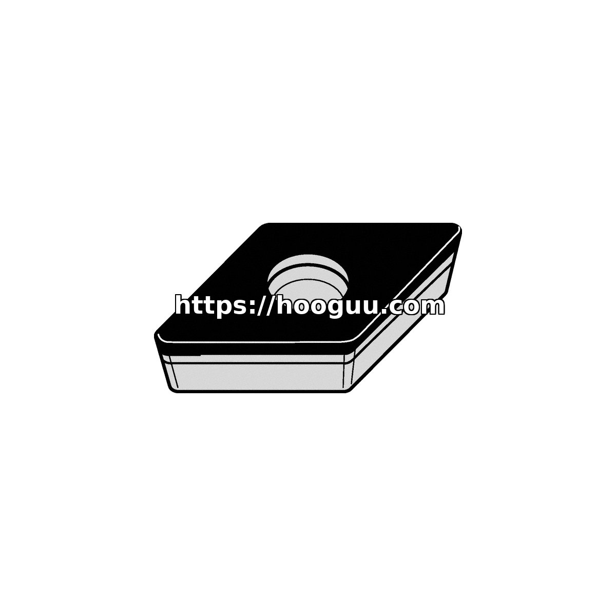 Original Kennametal KB1610 Carbide Turning Insert - Parallelogram 55° DCGW2151S0415C DCGW2151S0415C KB1610