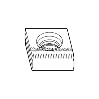 Original Kennametal KC520M Carbide Milling Insert - Parallelogram 55° | Steel & More CNHU1205R08 CNHU1205R08 KC520M