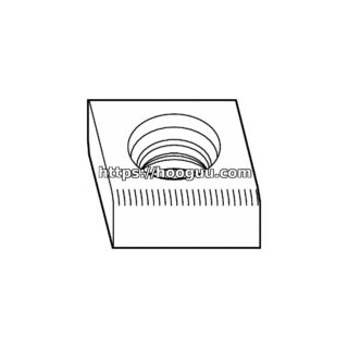 Original Kennametal KC725M KC725M Carbide Milling Insert - Parallelogram 55° | Steel & More CNHQ1205R08 CNHQ1205R08 KC725M