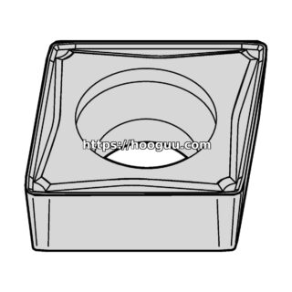 Original Kennametal CCMT3251FW Carbide Turning Insert - Diamond 80° KCU10B CCMT3251FW KCU10B