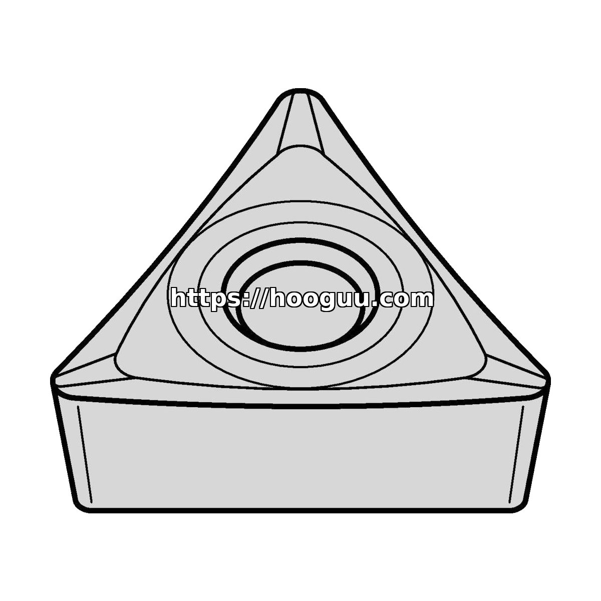 Original Kennametal TPGT3251HP Carbide Turning Insert - Triangle | Non-ferrous KCU10B TPGT3251HP KCU10B