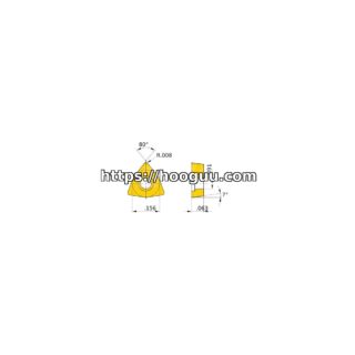 Original Mitsubishi WCMT1.210.5 UE6110 Carbide Turning Insert - Trigon 80° | Steel