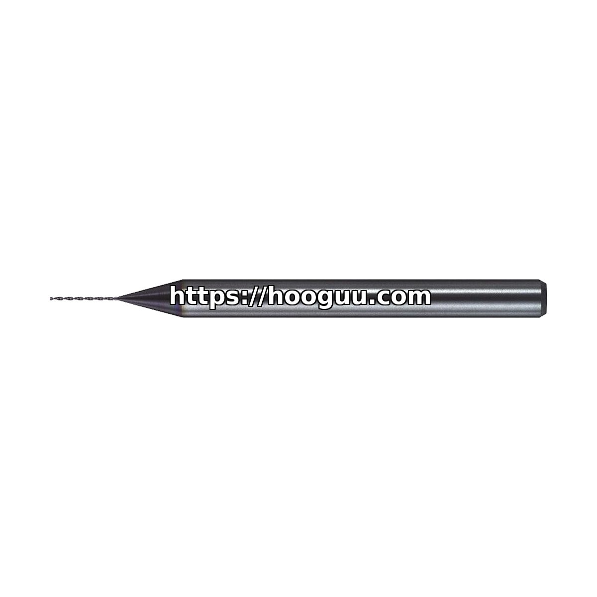 Micro Drill Bit: 0.0142" Dia, 130 deg, Solid Carbide