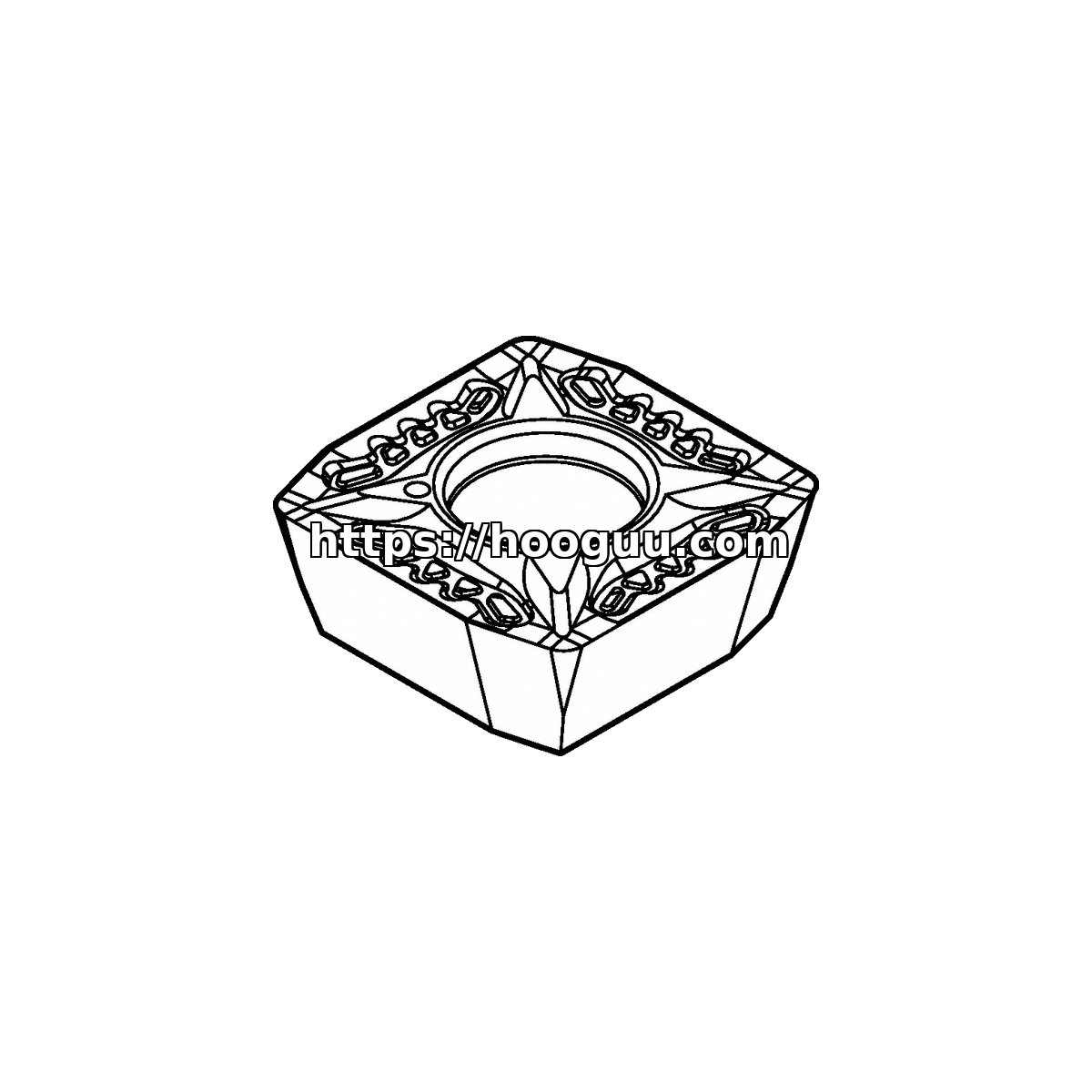 Original Kennametal KC935M Carbide Milling Insert - Parallelogram 55° | Steel & More SDPT1204PDSRGB SDPT1204PDSRGB KC935M