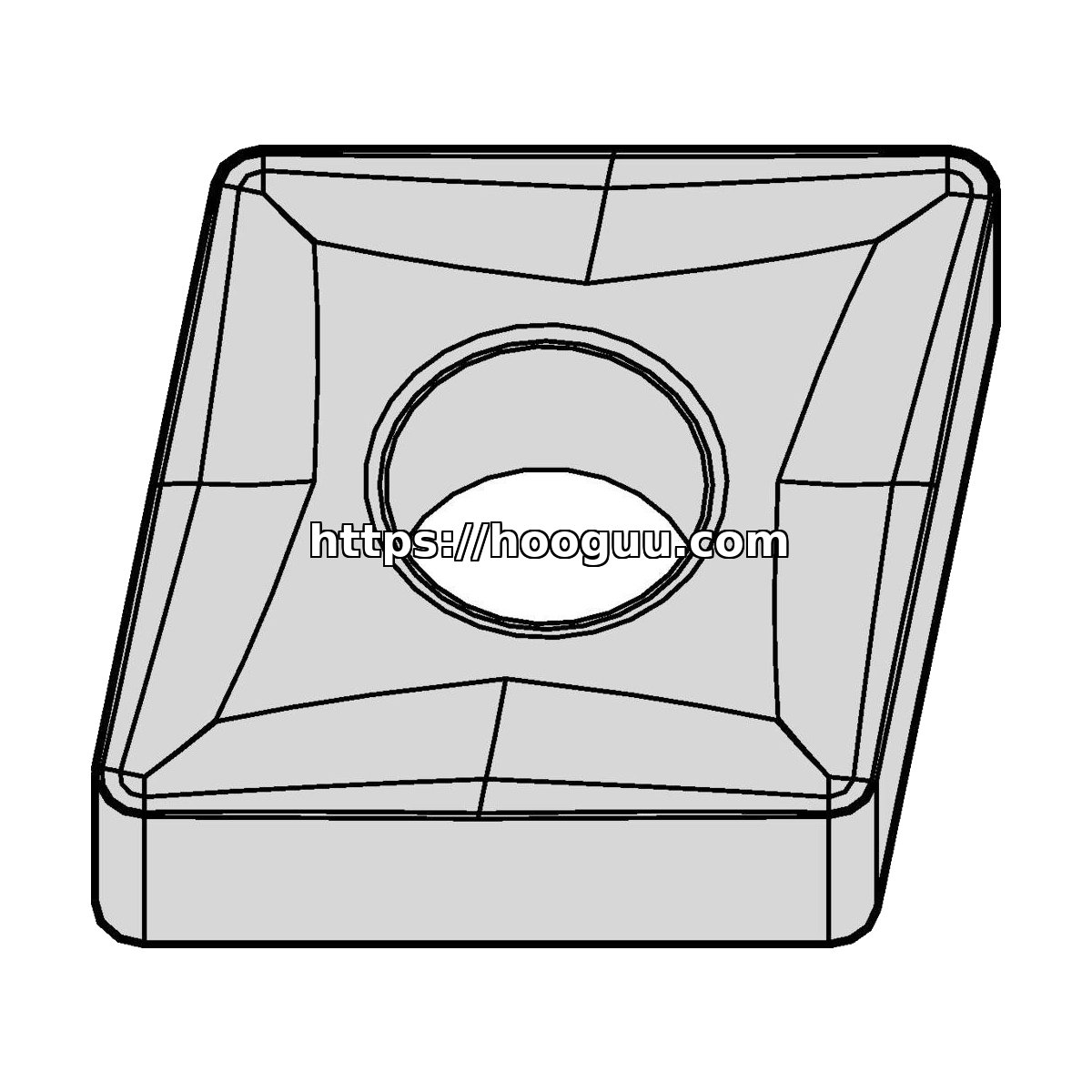 Original Kennametal CNMG644RM Carbide Turning Insert - Diamond 80° | Steel KCP25C CNMG644RM KCP25C