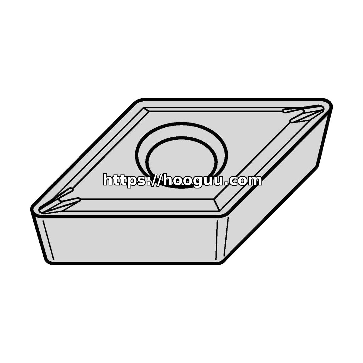 Original Kennametal DCMT432LF Carbide Turning Insert - Diamond 55° | Steel KCP25C DCMT432LF KCP25C