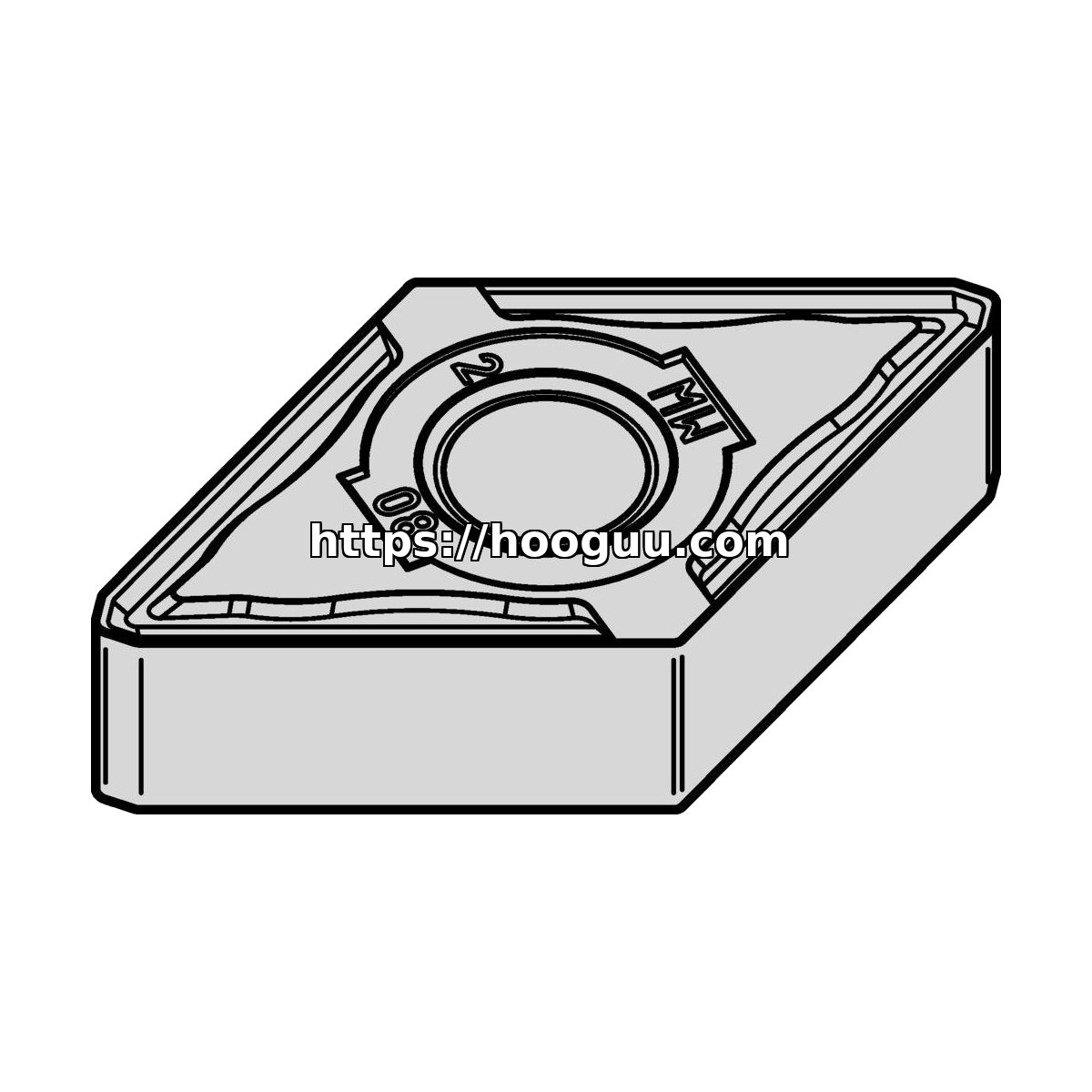 Original Kennametal DNMG443MW Carbide Turning Insert - Diamond 55° | Steel KCP25C DNMG443MW KCP25C