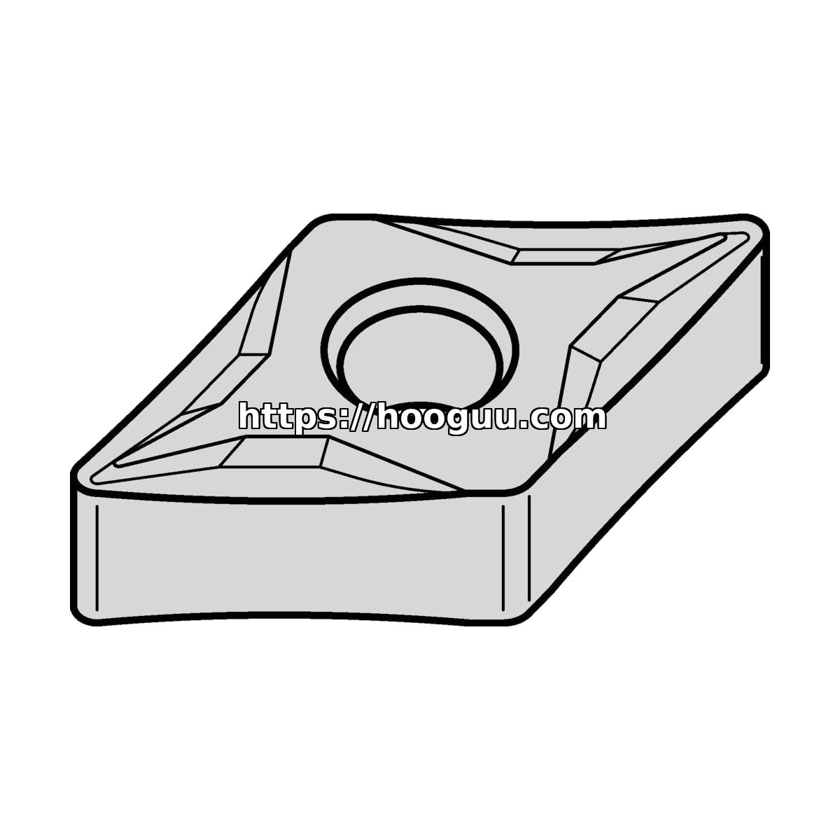 Original Kennametal DNMP432K Carbide Turning Insert - Diamond 55° | Steel KCP25C DNMP432K KCP25C