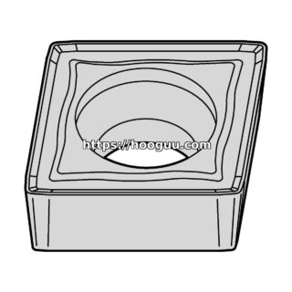 Original Kennametal CCMT432MW Carbide Turning Insert - Diamond 80° | Steel, Cast Iron KCP25C CCMT432MW KCP25C