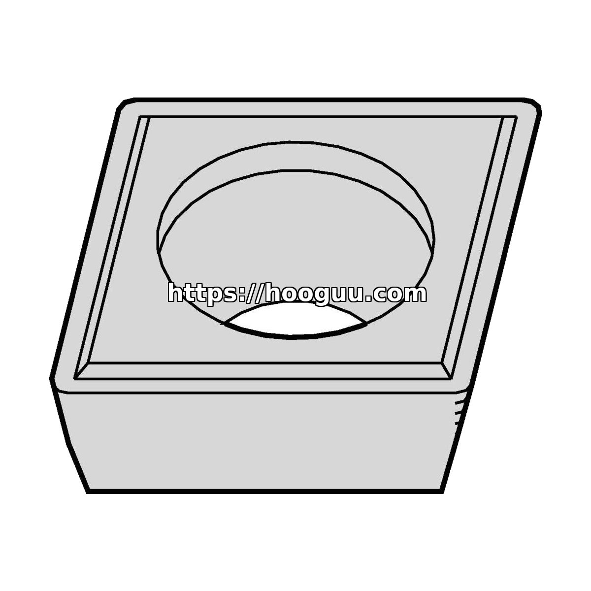 Original Kennametal CPGM21505 Carbide Turning Insert - Diamond 80° | Steel & More KCP25C CPGM21505 KCP25C