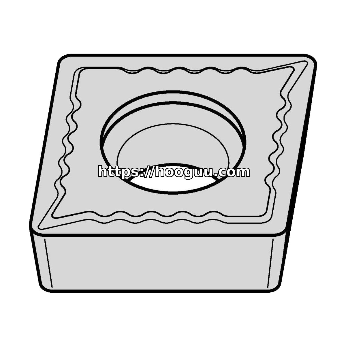 Original Kennametal CCMT2151UF Carbide Turning Insert - Diamond 80° KCP25C CCMT2151UF KCP25C