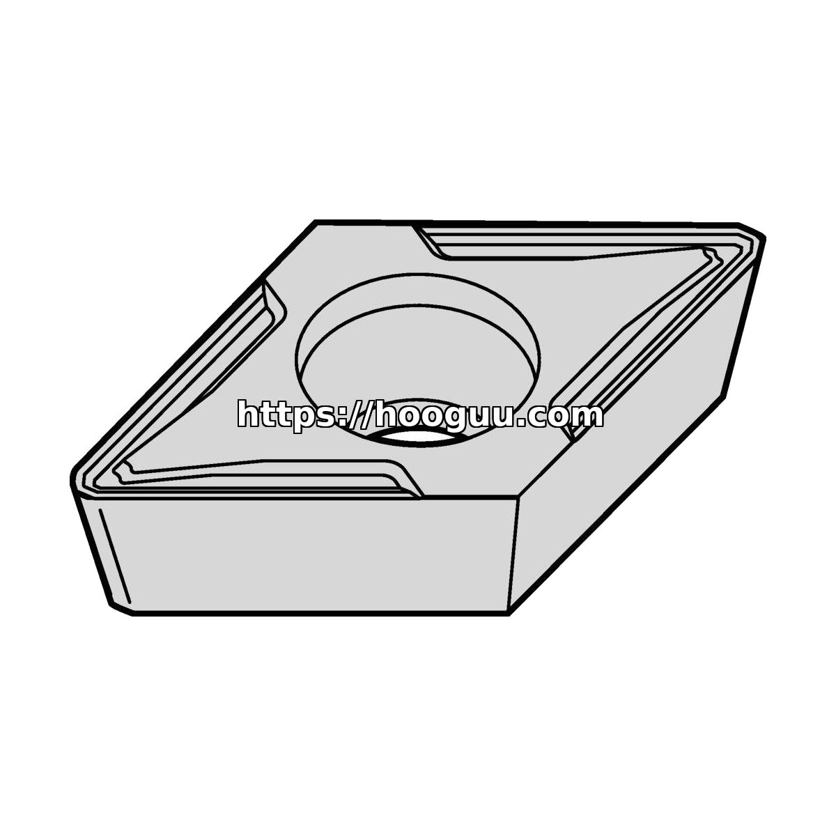 Original Kennametal DCMT3251FW Carbide Turning Insert - Diamond 55° | Steel & More KCP25C DCMT3251FW KCP25C