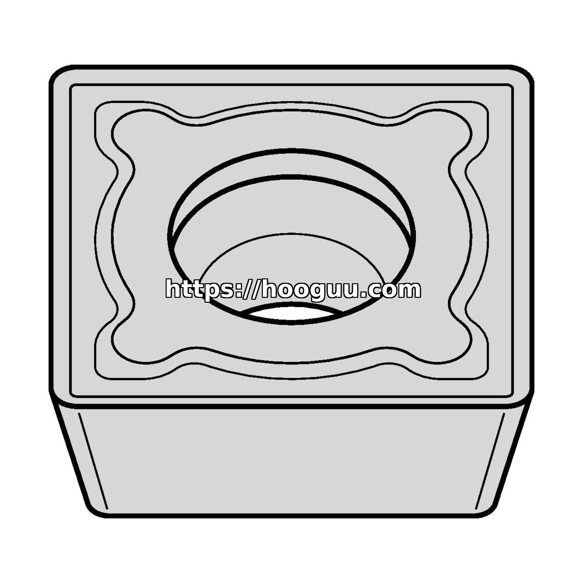 Original Kennametal SPMT3252MF Carbide Turning Insert - Square | Steel KCP25C SPMT3252MF KCP25C