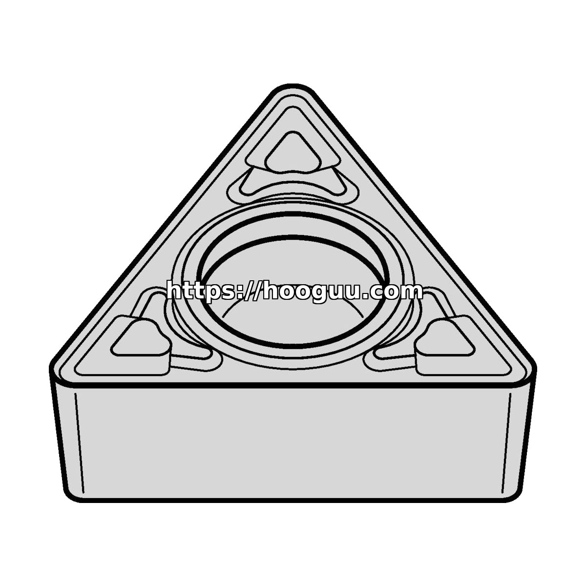 Original Kennametal TPMT2152MF Carbide Turning Insert - Triangle | Steel KCP25C TPMT2152MF KCP25C