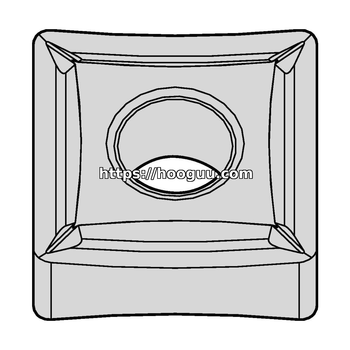 Original Kennametal SNMP432K Carbide Turning Insert - Square | Steel KCP25C SNMP432K KCP25C