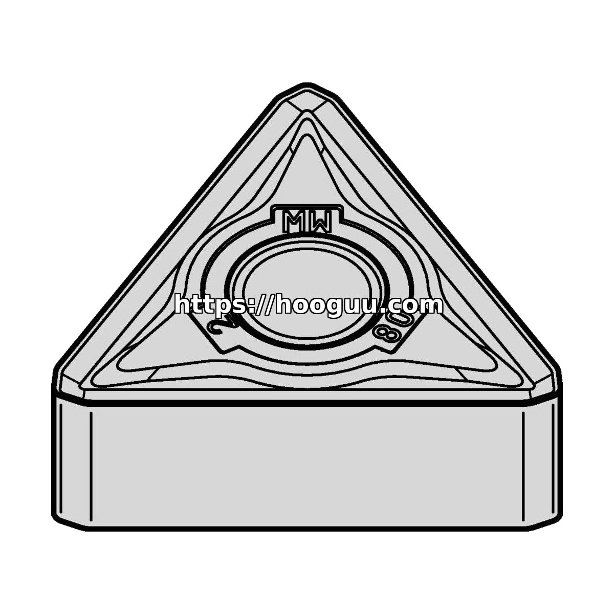 Original Kennametal TNMG332MW Carbide Turning Insert - Triangle | Steel, Cast Iron KCP25C TNMG332MW KCP25C