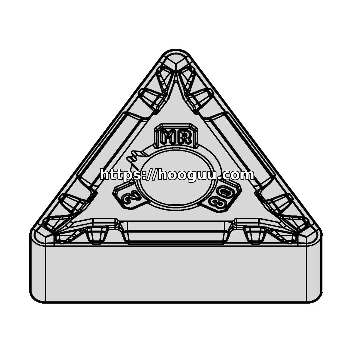 Original Kennametal TNMG332MR Carbide Turning Insert - Triangle | Steel, Cast Iron KCP25C TNMG332MR KCP25C