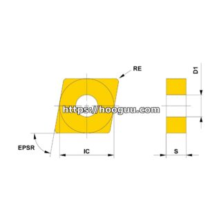 Original Mitsubishi CNMG431MJ RT9010 Carbide Turning Insert - Diamond 80° | Steel & More