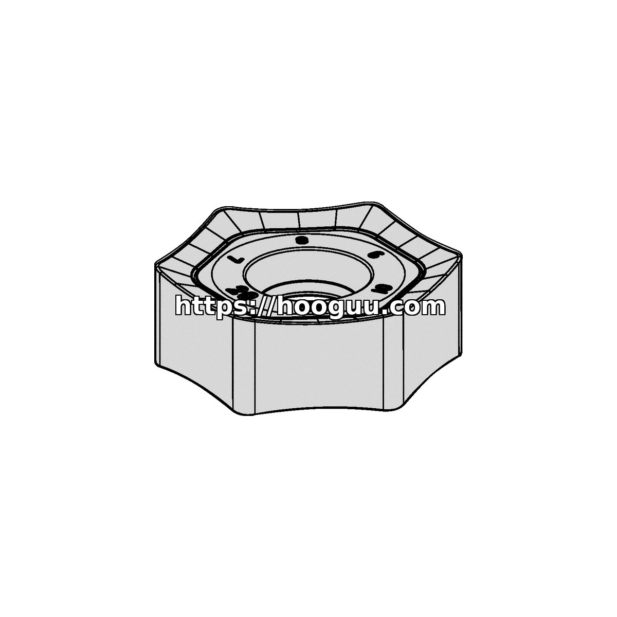 Original Kennametal HNPJ75ANSNHD Carbide Milling Insert - Hexagonal | Steel & More HNPJ1307ANSNHD KCPM40