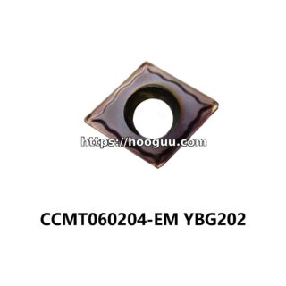 Original ZCC-CT CCMT060204-EM YBG202 Carbide Insert - Diamond 80° | Steel (10 PCS)