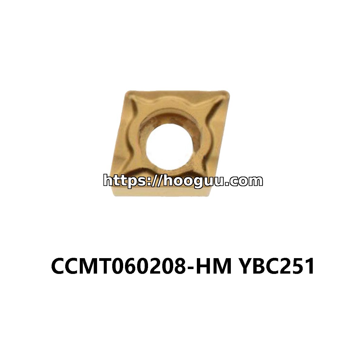 Original ZCC-CT CCMT060208-HM YBC252 Carbide Insert - Diamond 80° (10 PCS) YBC251 CCMT060208-HM YBC251 - Image 3