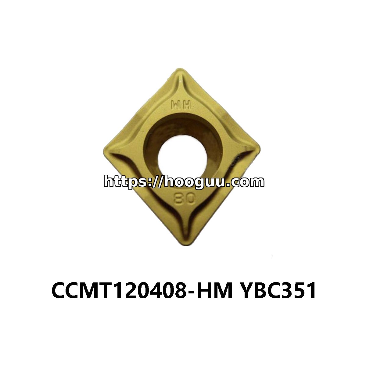 Original ZCC-CT CCMT120408-HM YBC351 Carbide Insert - Diamond 80° | Steel & More (10 PCS)