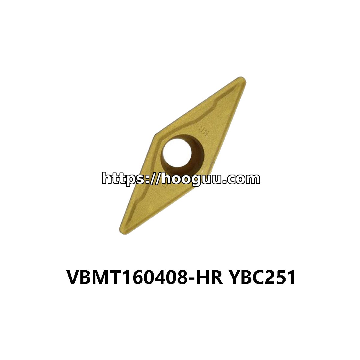 Original ZCC-CT VBMT160408-HR YBC251 Carbide Insert - Diamond 35° | Steel & More (10 PCS) - Image 2