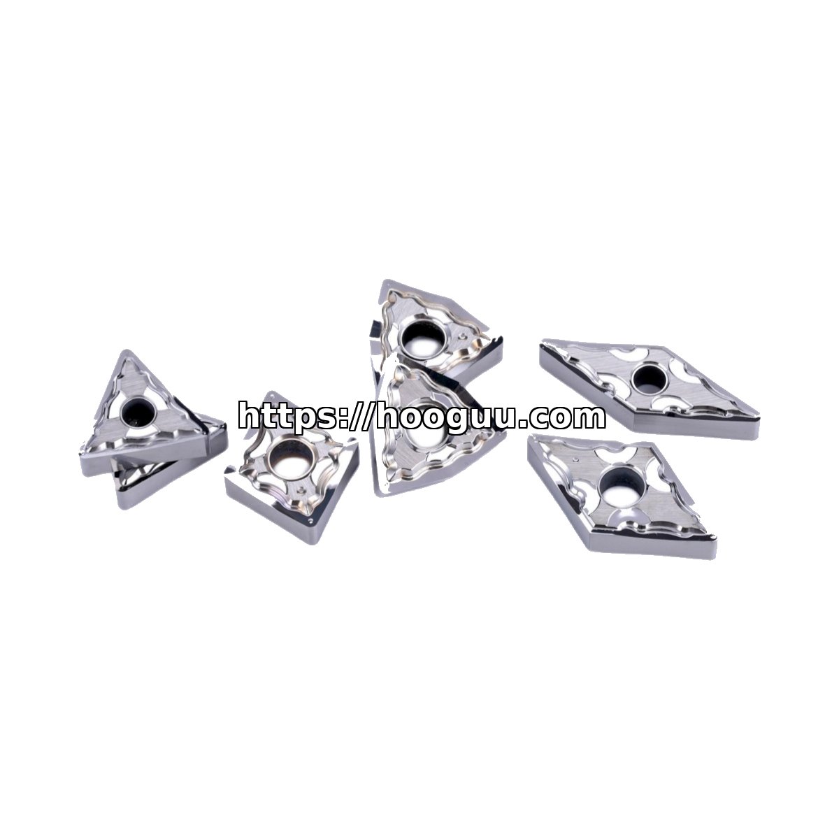 Original HOOGUU VNMG160408-CAL Carbide Turning Insert - Diamond 35° | Steel, Stainless Steel CW10 VNMG160408-CAL CW10
