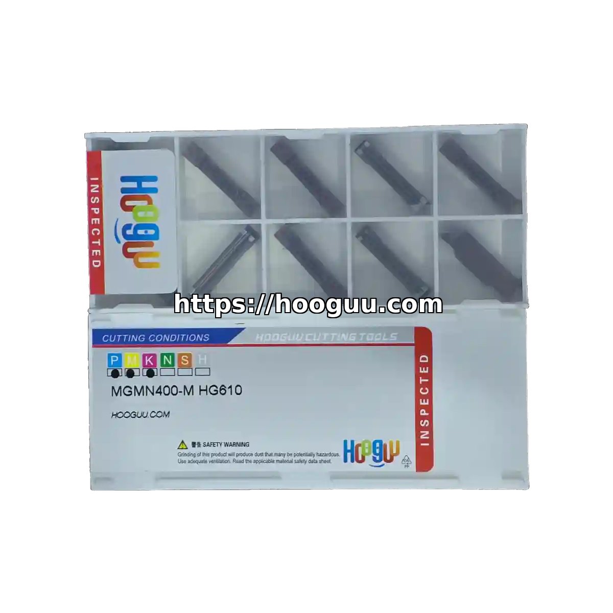 Original HOOGUU MGMN400-M HG610 Carbide Turning Insert - Diamond 86° | Steel, Stainless Steel