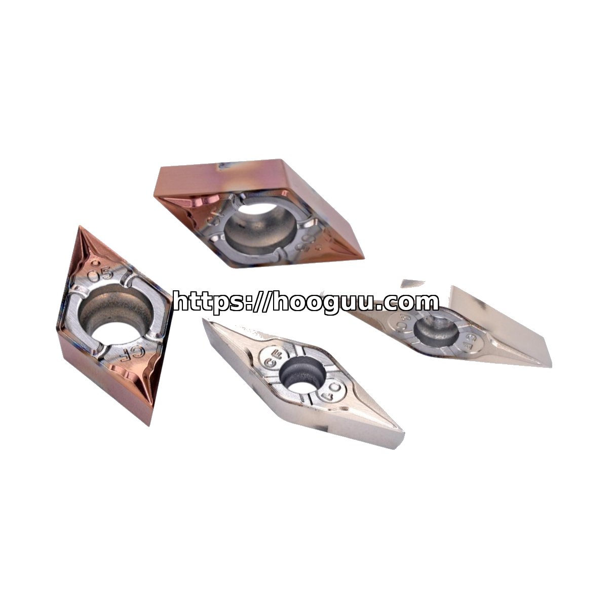 Original HOOGUU VBGT110302P-CF Carbide Turning Insert - Diamond 35° | Steel & More CP1110TM VBGT110302P-CF CP1110TM